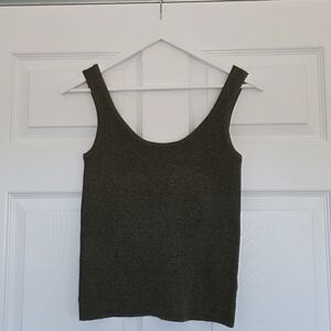a new day Dark Olive Tank Top